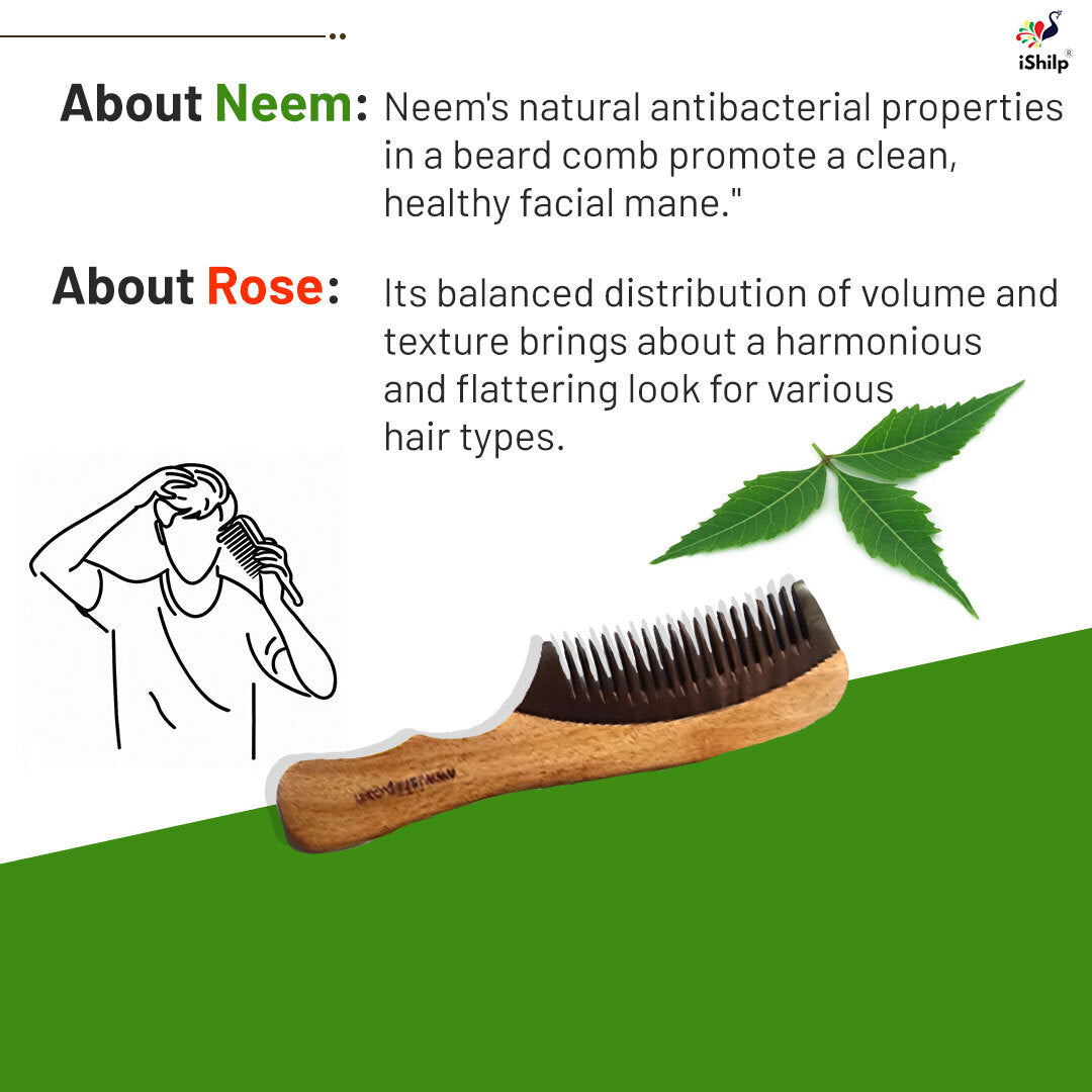 Rose Wood & Neem Comb